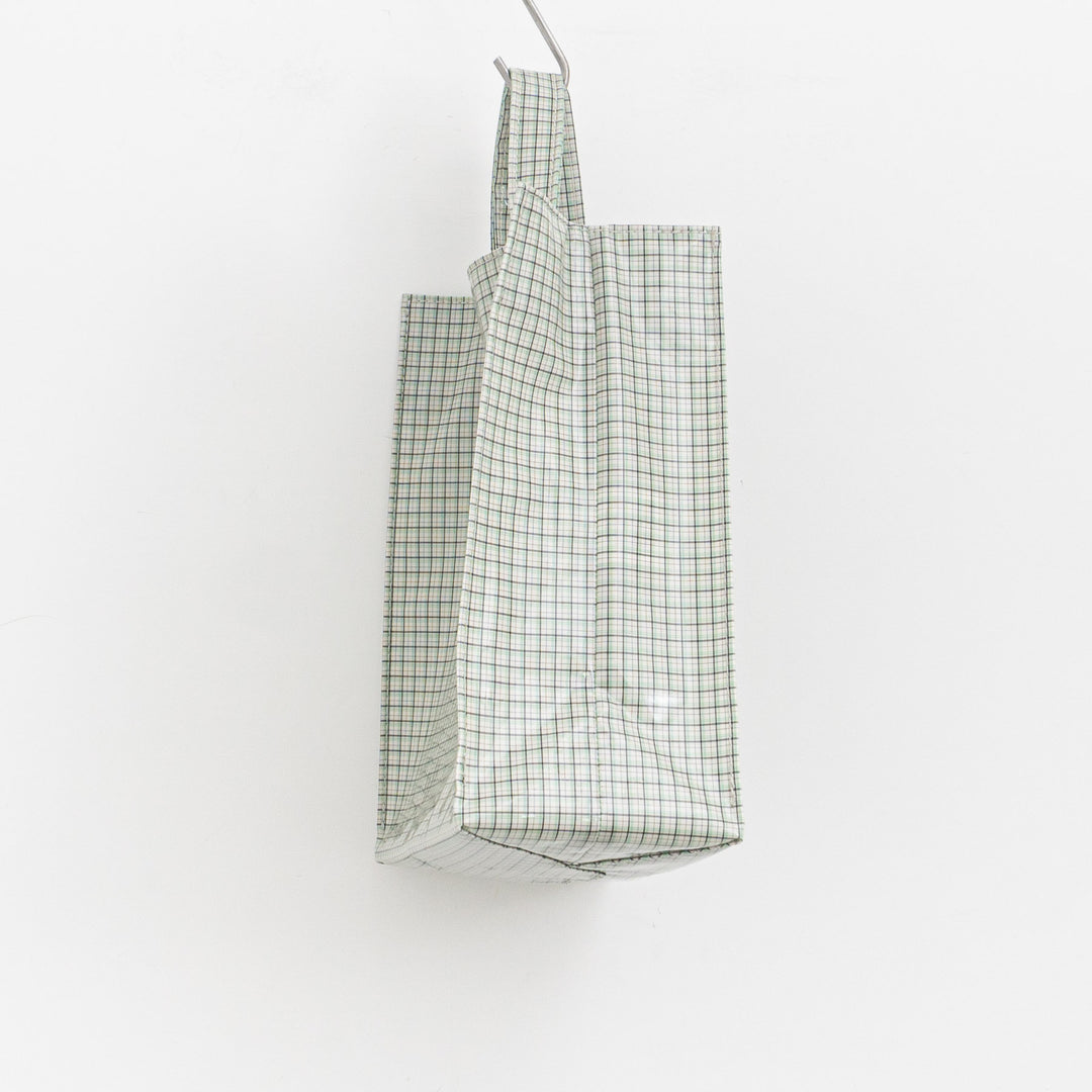 TEMBEA/　PAPER TOTE col.CHECK GREY/GREEN