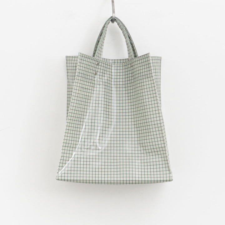 TEMBEA/　PAPER TOTE col.CHECK GREY/GREEN