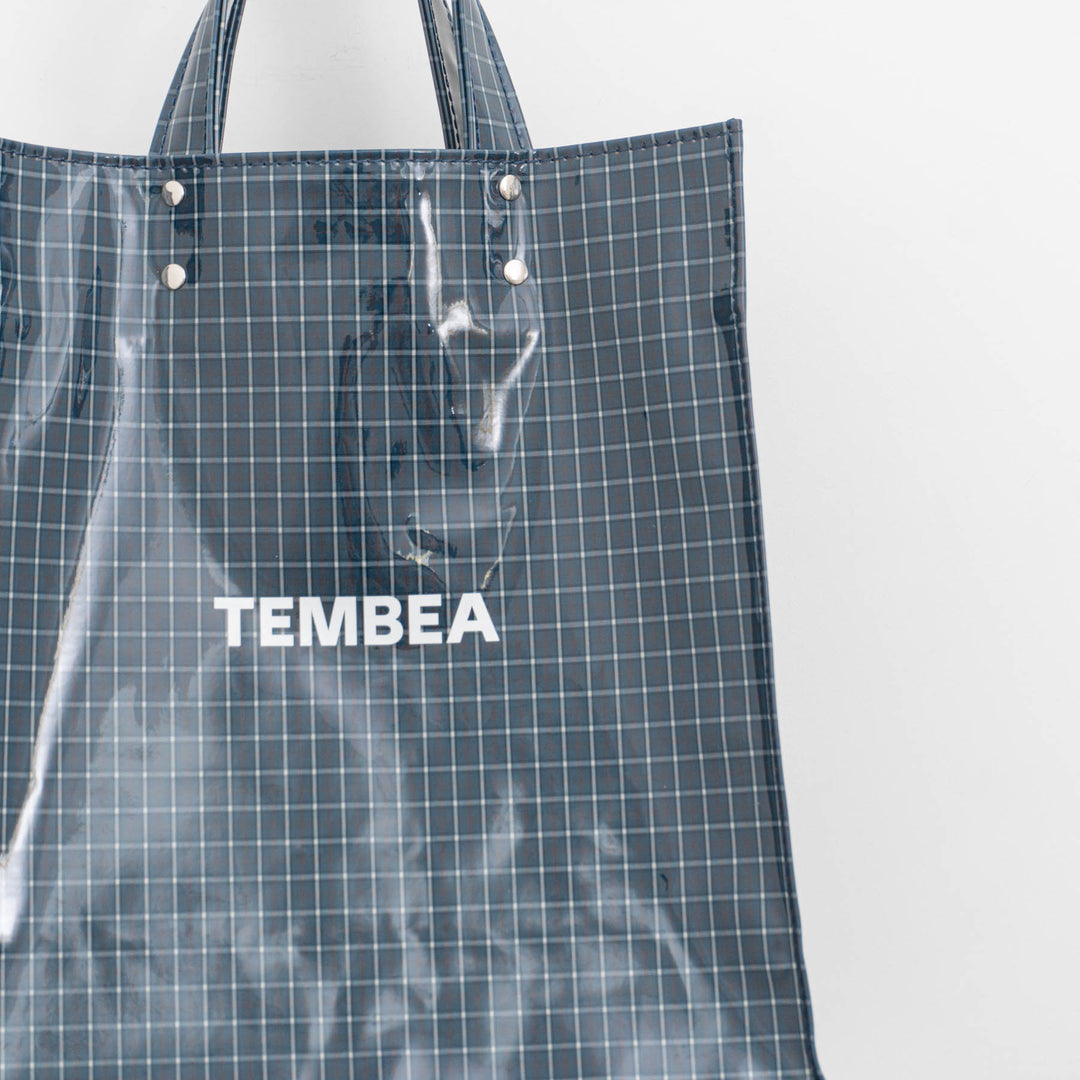 TEMBEA/　PAPER TOTE col.CHECK BLUE