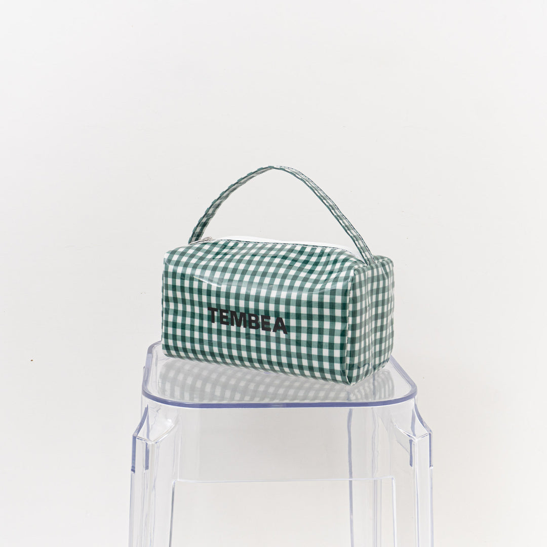 TEMBEA/　BRICK BAG col.GINGHAM GREEN