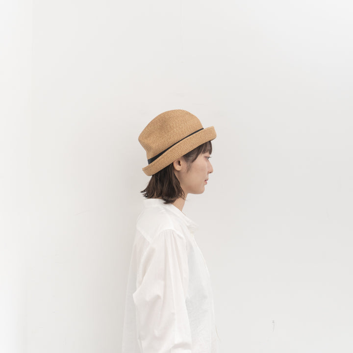 NEW 2026SS mature ha. /　BOXED HAT 7cm brim grosgrain ribbon MBOX-104-Y