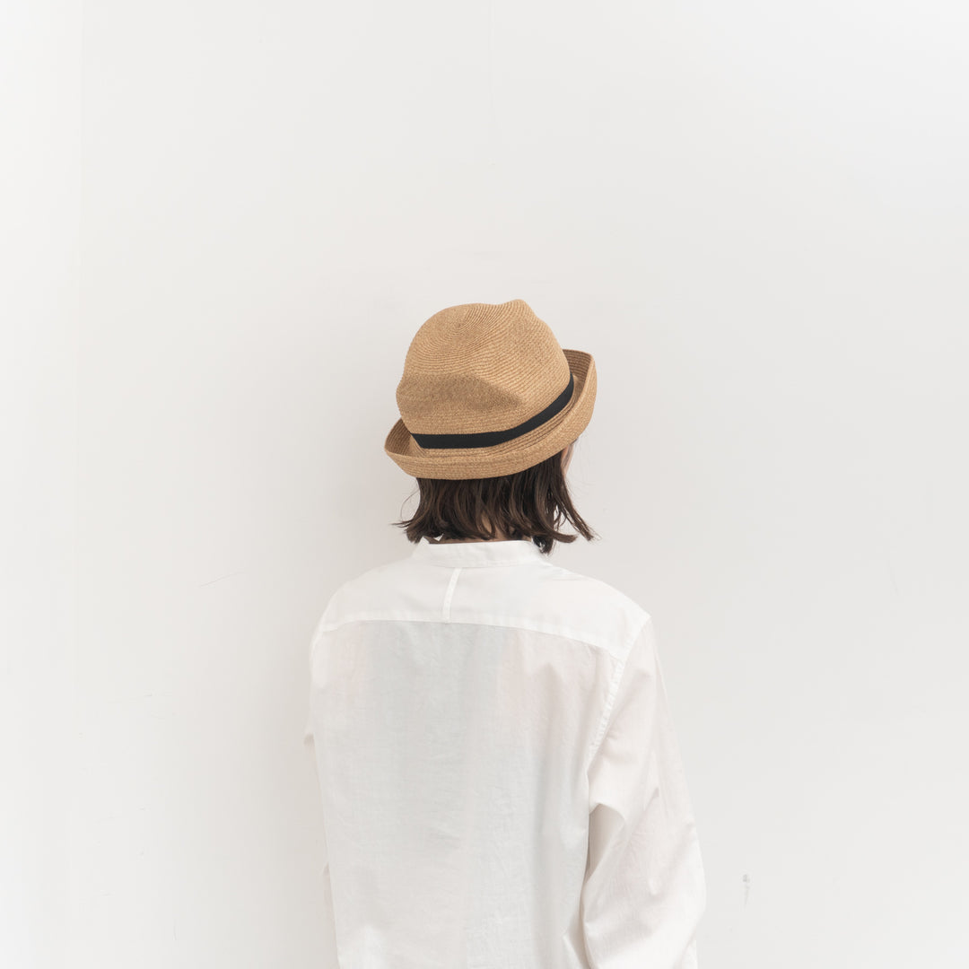 NEW 2026SS mature ha. /　BOXED HAT 7cm brim grosgrain ribbon MBOX-104-Y