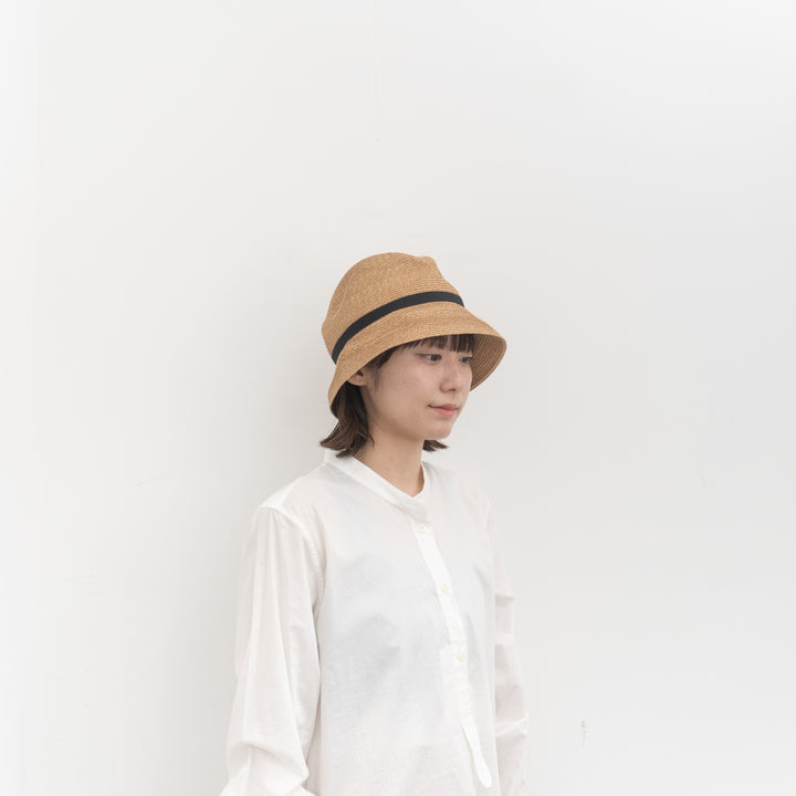 NEW 2026SS mature ha. /　BOXED HAT 7cm brim grosgrain ribbon MBOX-104-Y