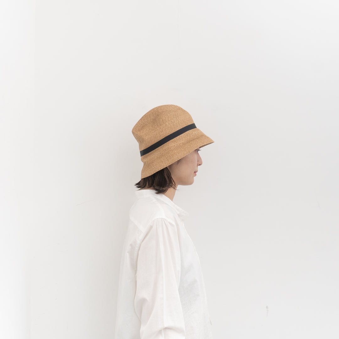 NEW 2026SS mature ha. /　BOXED HAT 7cm brim grosgrain ribbon MBOX-104-Y