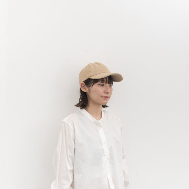 2026SS mature ha./　 raw silk cap MRW-RSK080-Y