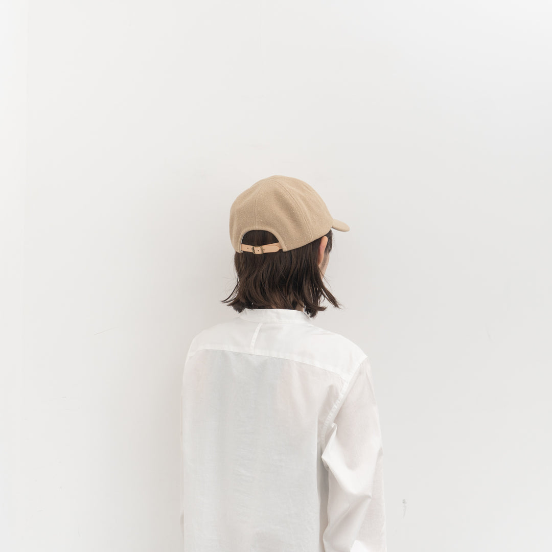 2026SS mature ha./　 raw silk cap MRW-RSK080-Y