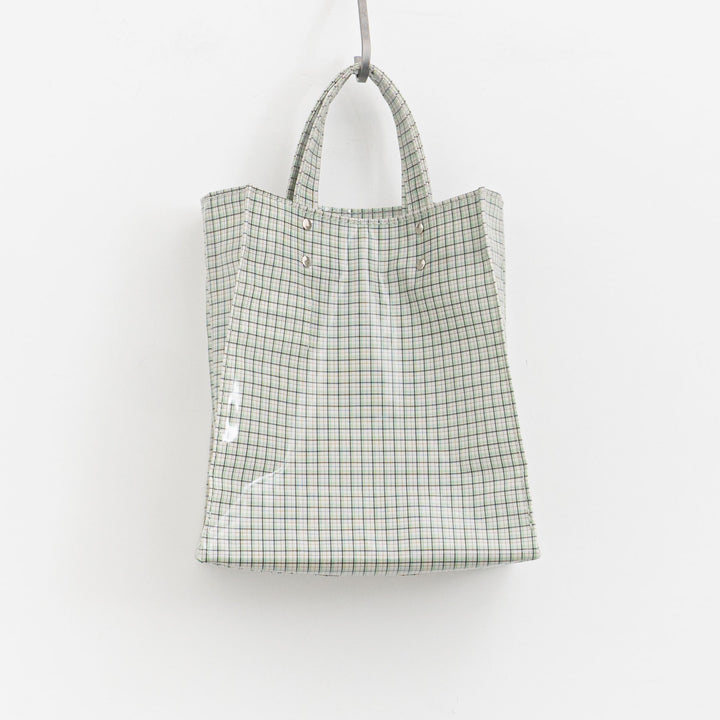 TEMBEA/　PAPER TOTE col.CHECK GREY/GREEN