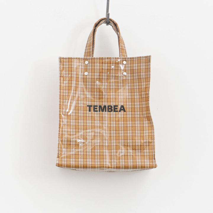 TEMBEA/　PAPER TOTE col. CHECK CARAMEL