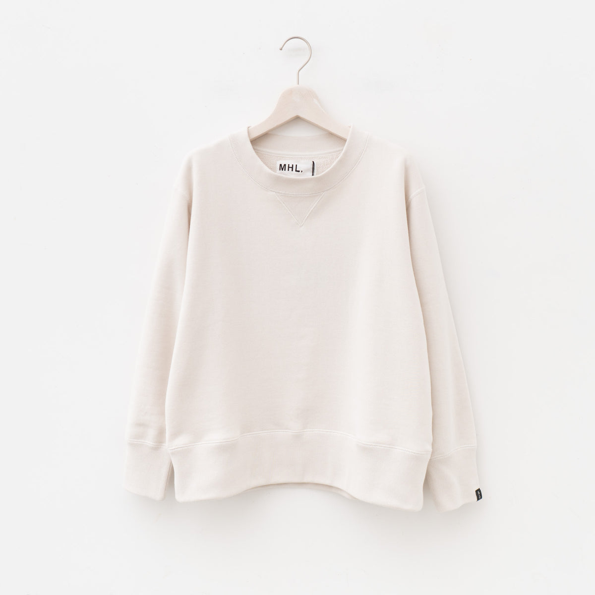 MHL.｜WOMEN　LIGHT LOOPBACK COTTON（ECRU）
