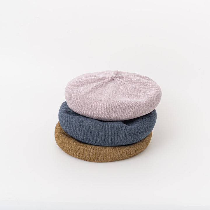 NEW 2026SS mature ha./　 beret top gather big silk MSK-2001G-H