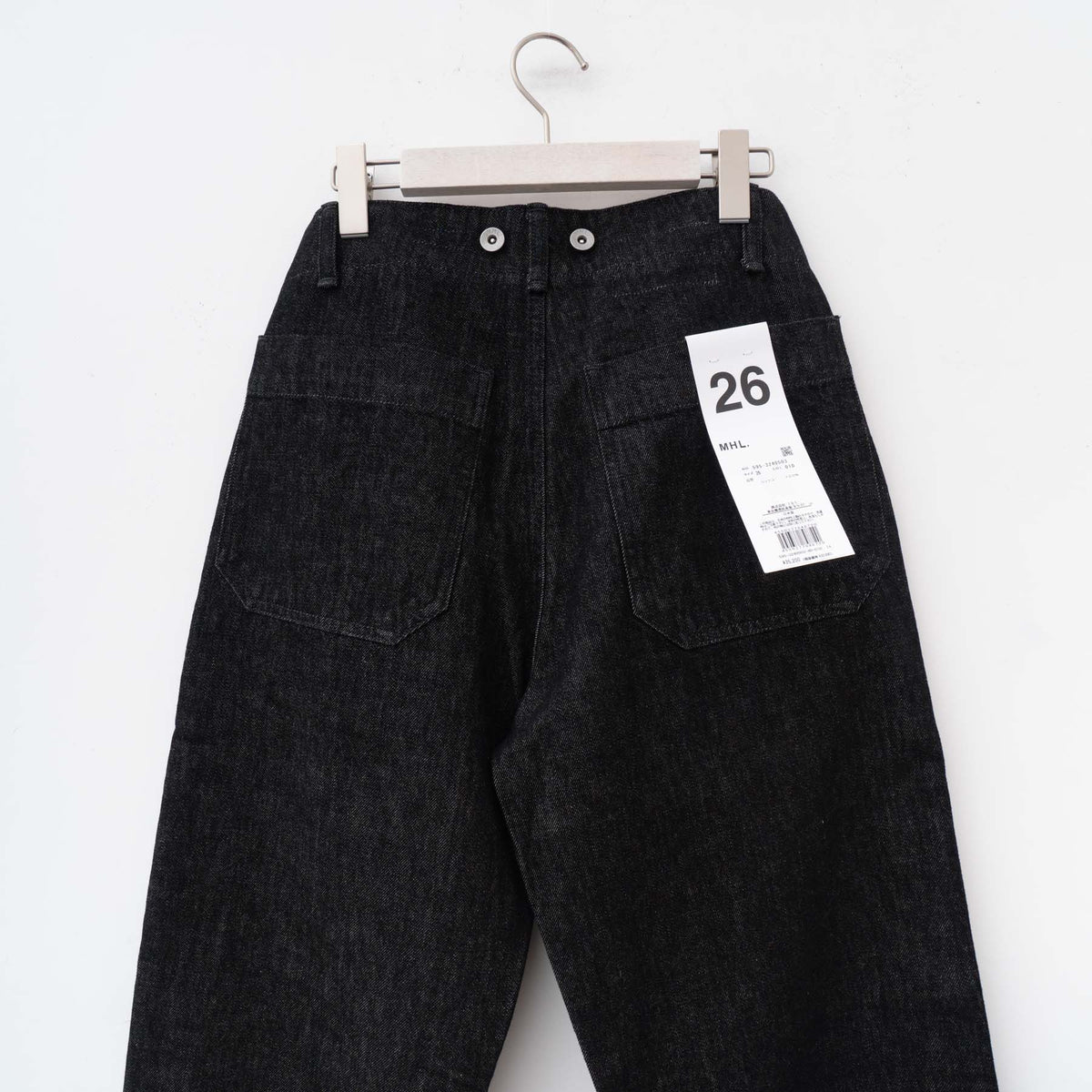 MHL.｜WOMEN　CANTON BLACK DENIM