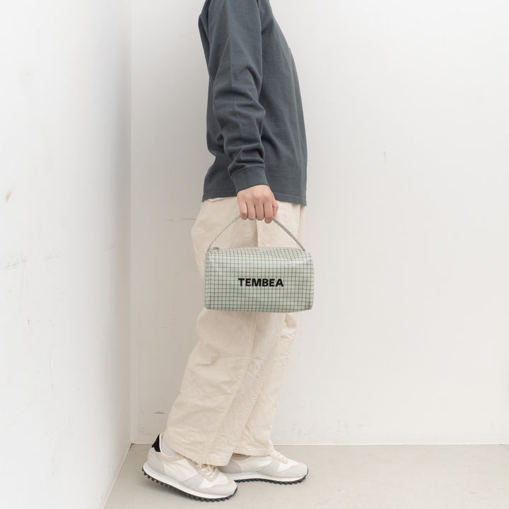 TEMBEA/　BRICK BAG col.CHECK GREY/GREEN