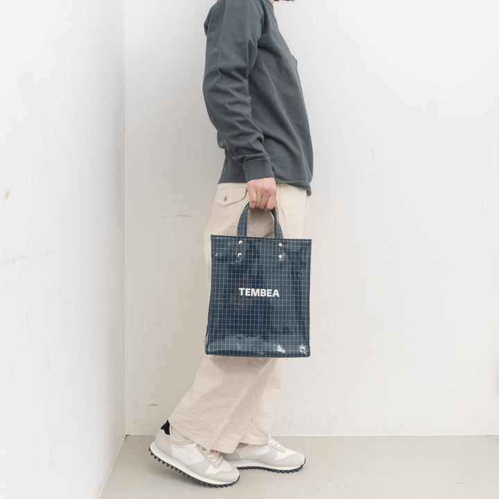 TEMBEA/　PAPER TOTE col.CHECK BLUE