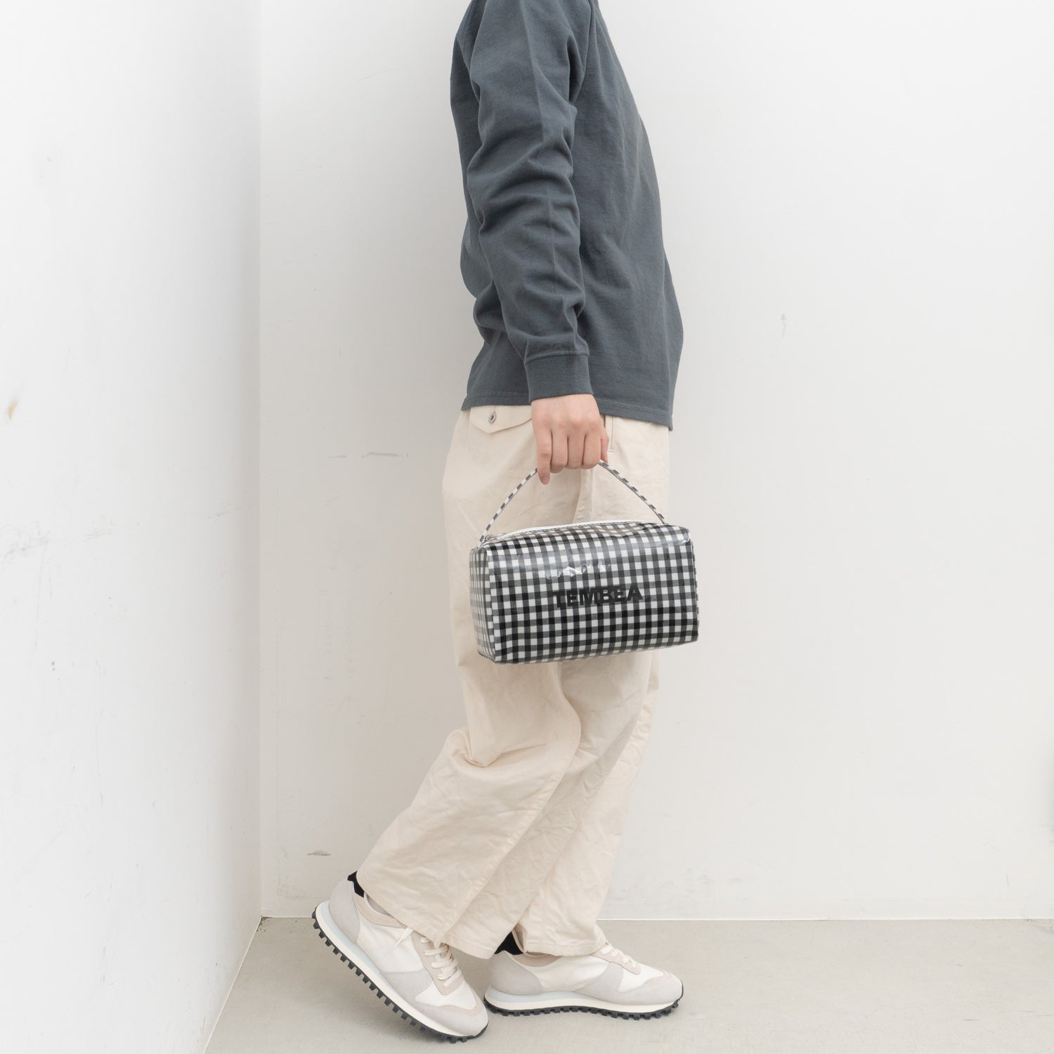 TEMBEA｜BRICK BAG col.GINGHAM/BLACK