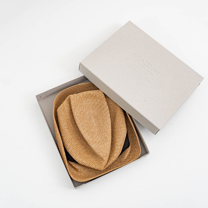 mature ha./　BOXED HAT 7cm brim organdy ribbon MBOX-104OG-Y