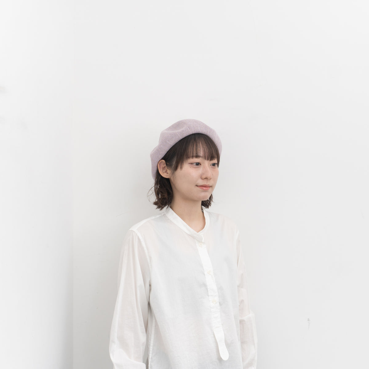 NEW 2026SS mature ha.｜beret top gather big silk MSK-2001G-H