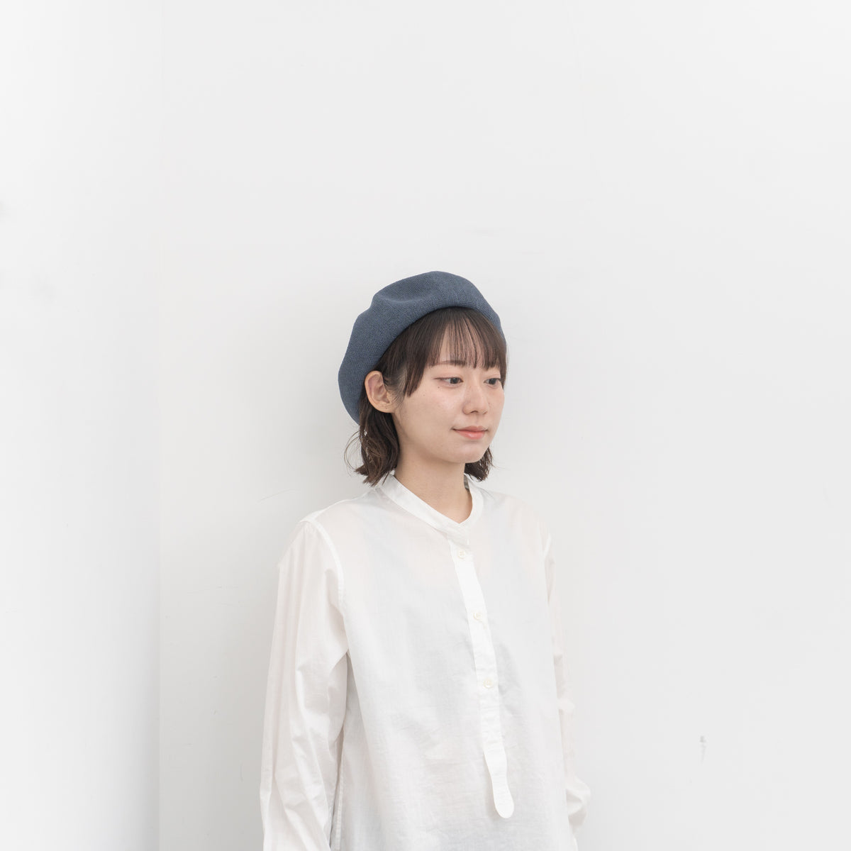 NEW 2026SS mature ha.｜beret top gather big silk MSK-2001G-H