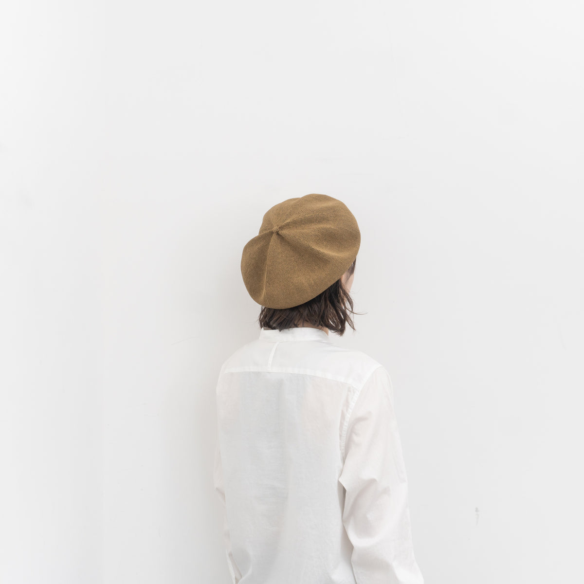 NEW 2026SS mature ha.｜beret top gather big silk MSK-2001G-H