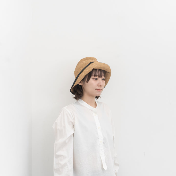 NEW 2026SS mature ha./　BOXED HAT 11cm brim switch color line edge MBOX-N101SWER-YD