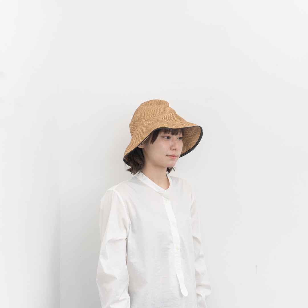 NEW 2026SS mature ha./　BOXED HAT 11cm brim switch color line edge MBOX-N101SWER-YD