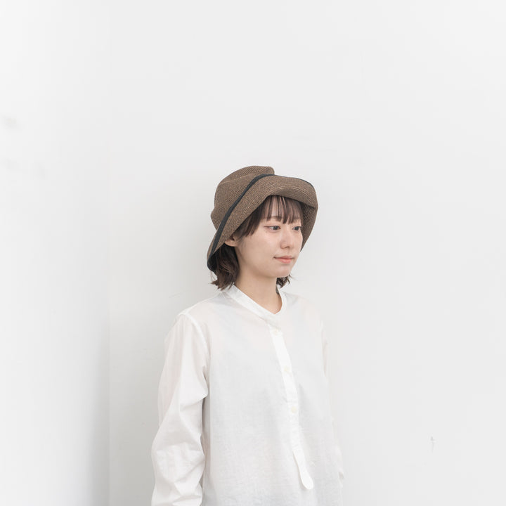 NEW 2026SS mature ha./　BOXED HAT 11cm brim switch color line edge MBOX-N101SWER-YD