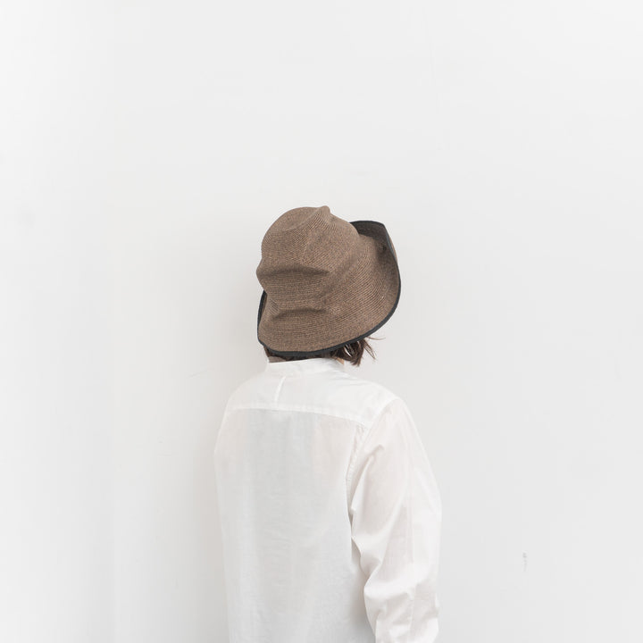 NEW 2026SS mature ha./　BOXED HAT 11cm brim switch color line edge MBOX-N101SWER-YD