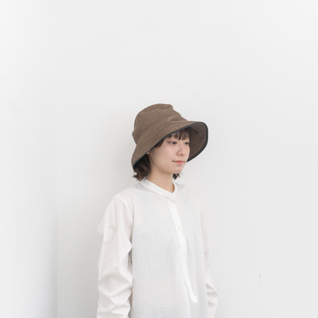 NEW 2026SS mature ha./　BOXED HAT 11cm brim switch color line edge MBOX-N101SWER-YD