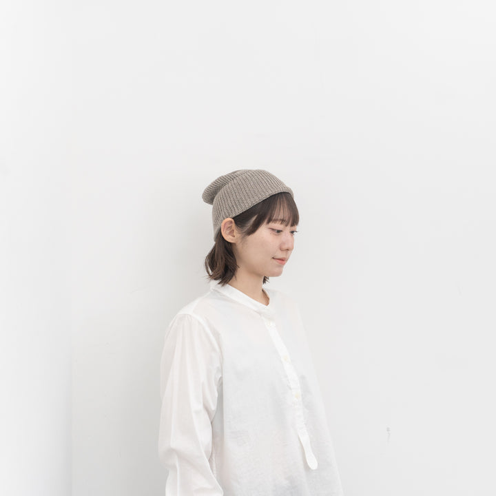 2026SS mature ha./　knit cap linen silk MLK-052-H