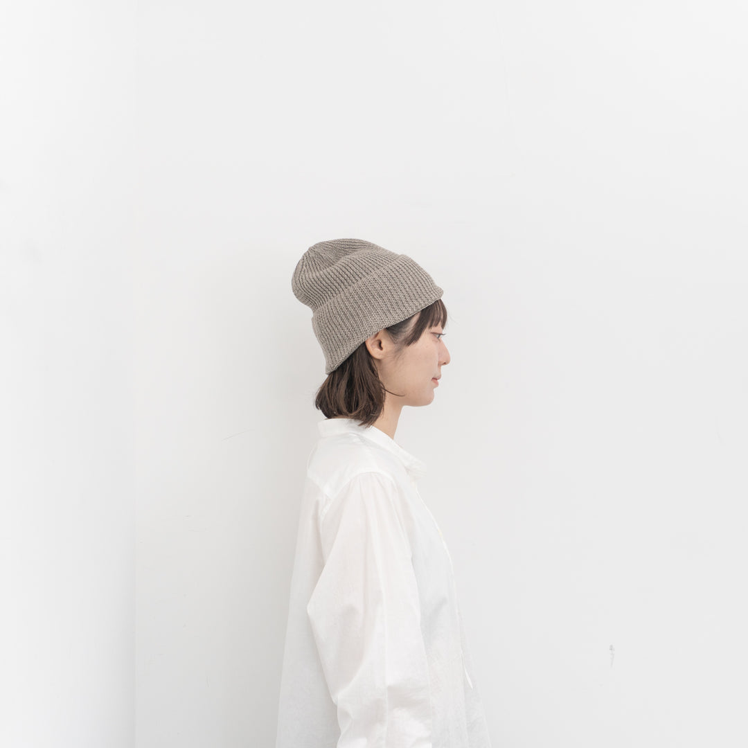 2026SS mature ha./　knit cap linen silk MLK-052-H