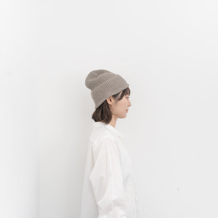 2026SS mature ha./　knit cap linen silk MLK-052-H