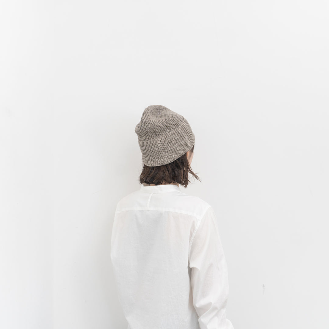 2026SS mature ha./　knit cap linen silk MLK-052-H