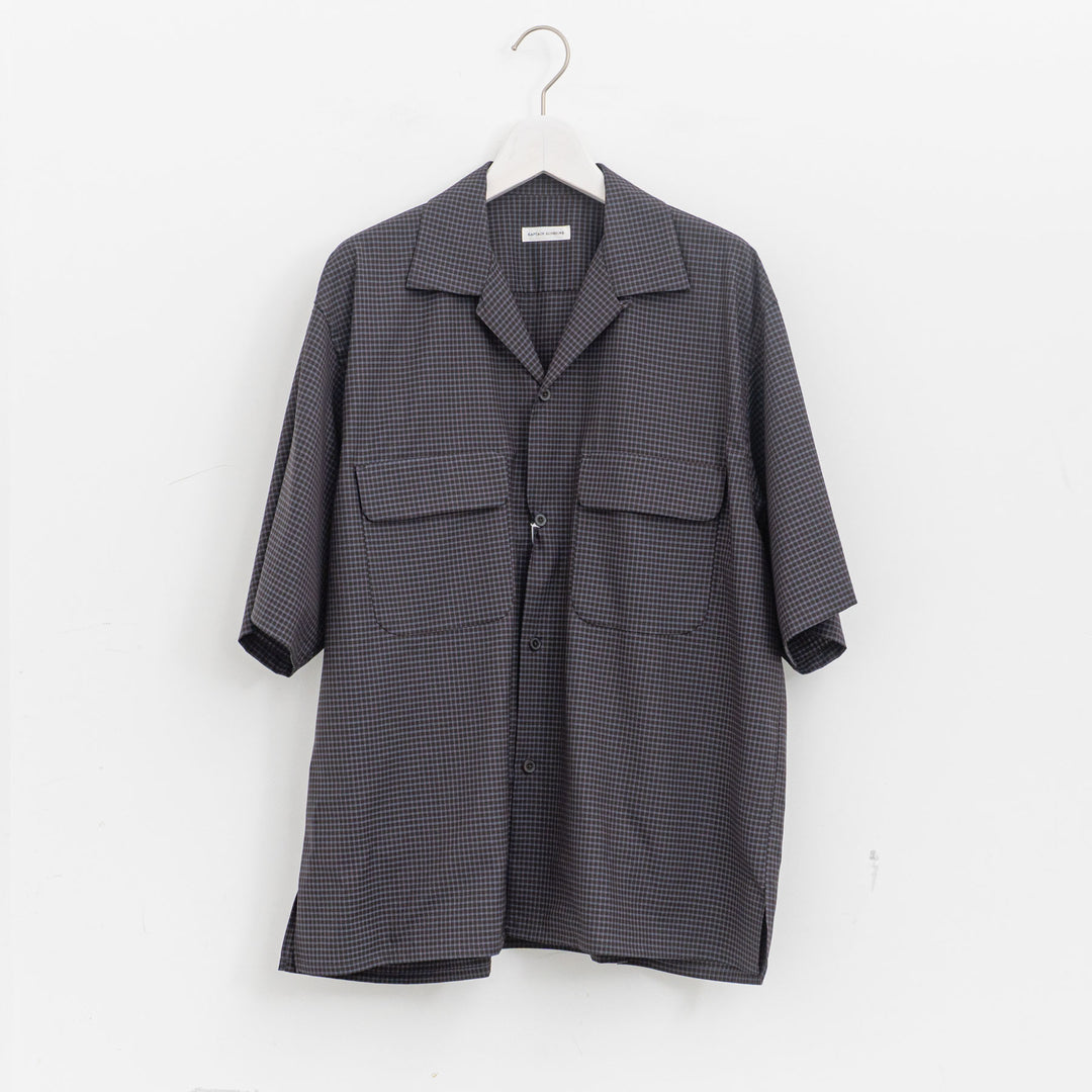 KAPTAIN SUNSHINE/　 Summer Wool Open Collar SS Shirt KS26SSH02