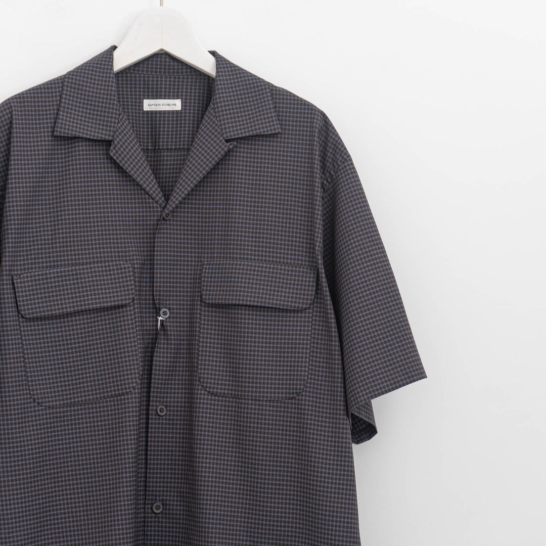 KAPTAIN SUNSHINE/　 Summer Wool Open Collar SS Shirt KS26SSH02
