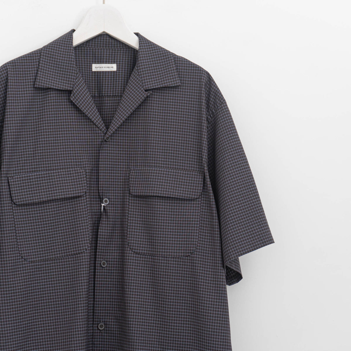 KAPTAIN SUNSHINE｜Summer Wool Open Collar SS Shirt KS26SSH02