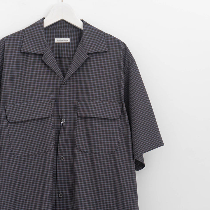 KAPTAIN SUNSHINE/　 Summer Wool Open Collar SS Shirt KS26SSH02