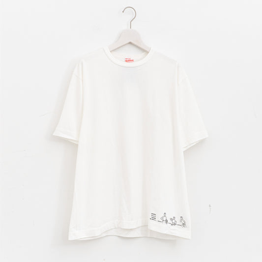 ASEEDONCLÖUD｜HW T-shirt with print 261811-D（off white）