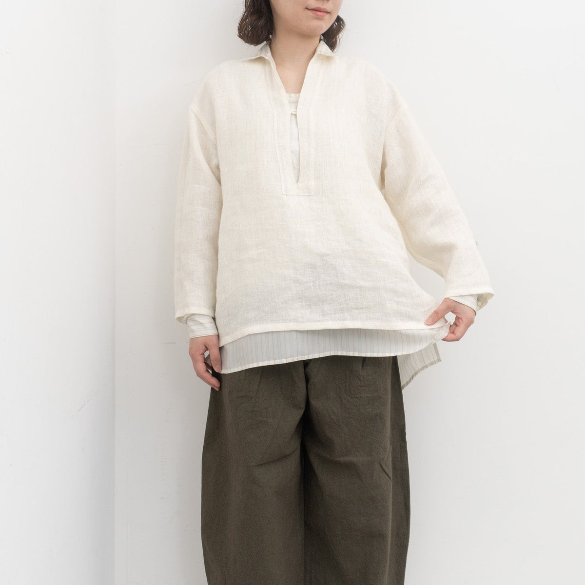 【SALE】ASEEDONCLÖUD｜WOMEN　Merchant Reversible Shirt 261604-Y
