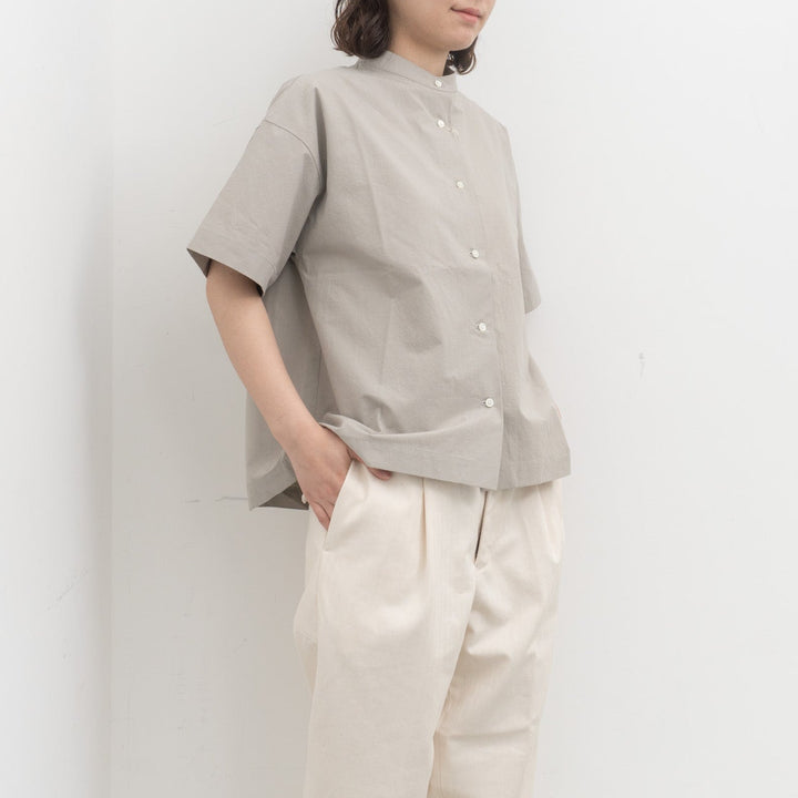 TAYUTAU/ダッチカラー半袖シャツ　Y319061