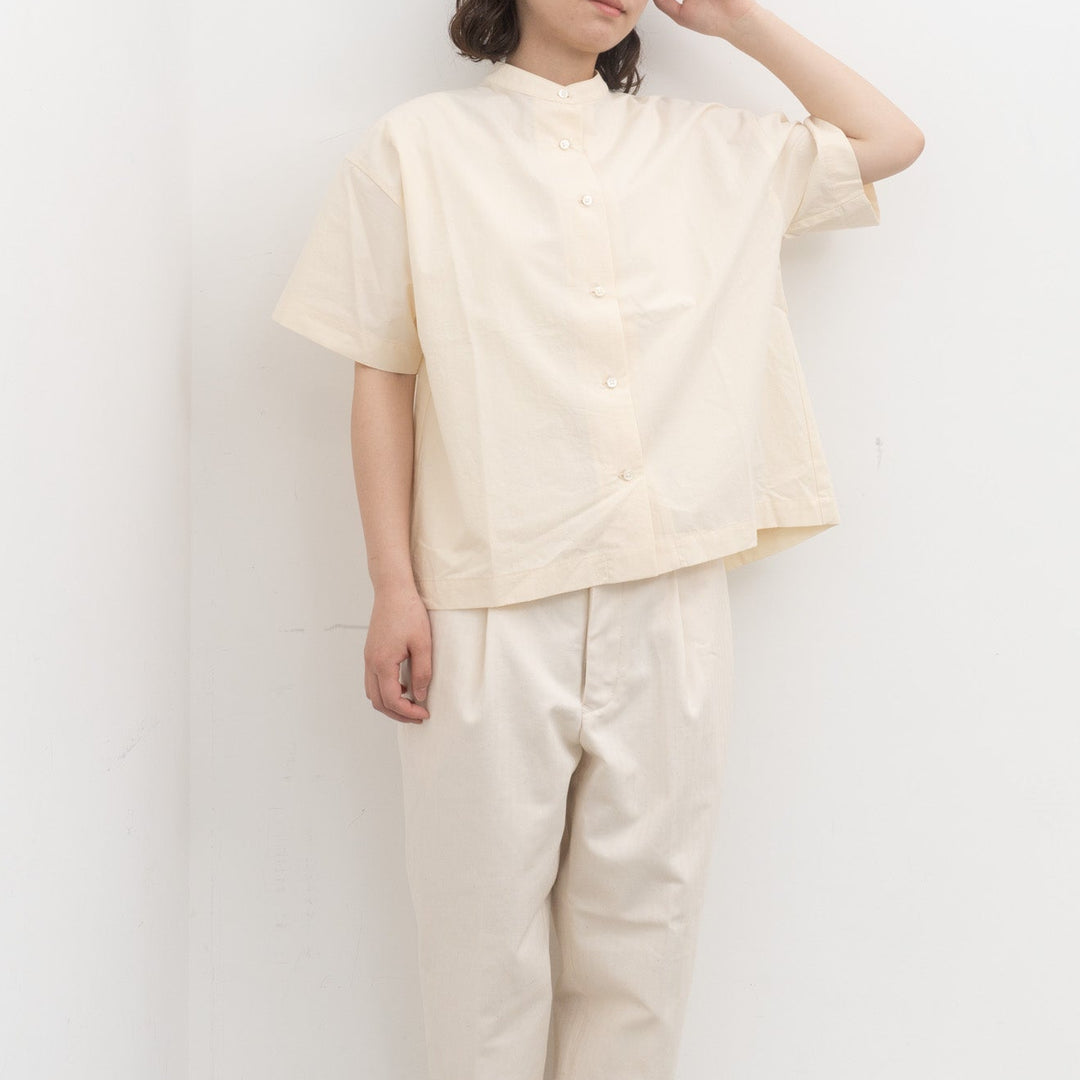 TAYUTAU/ダッチカラー半袖シャツ　Y319061