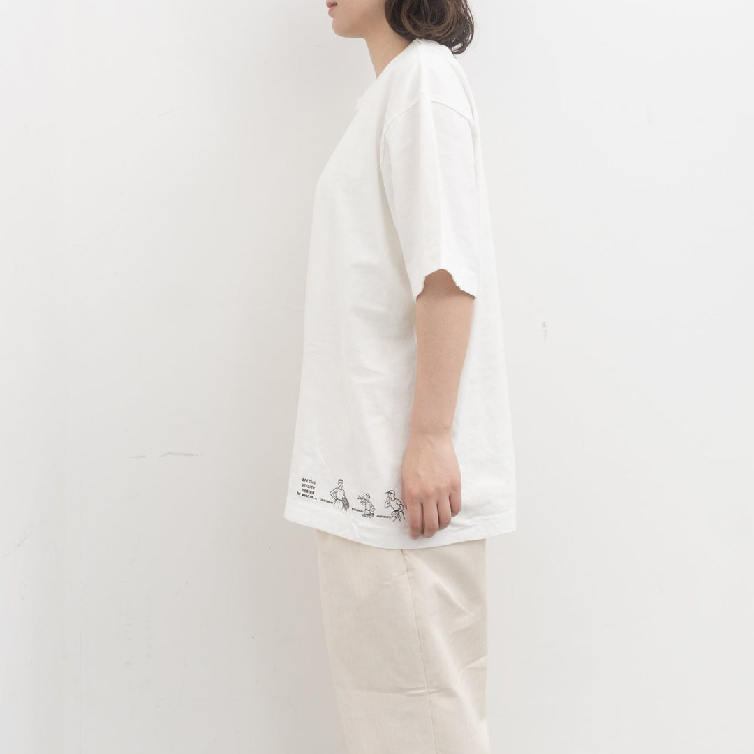 ASEEDONCLÖUD/　HW T-shirt with print 261811-Y