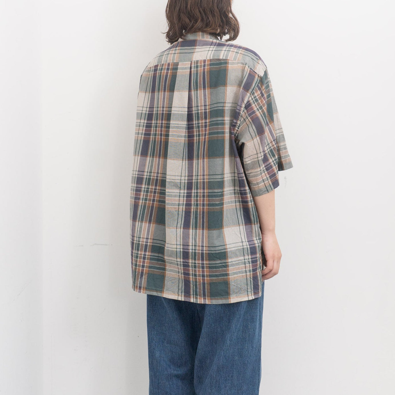 KAPTAIN SUNSHINE｜Gauze Plaid Plain SS Shirt KS26SSH15