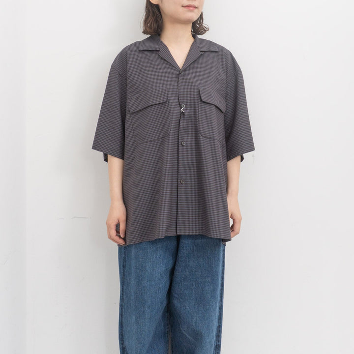 KAPTAIN SUNSHINE/　 Summer Wool Open Collar SS Shirt KS26SSH02