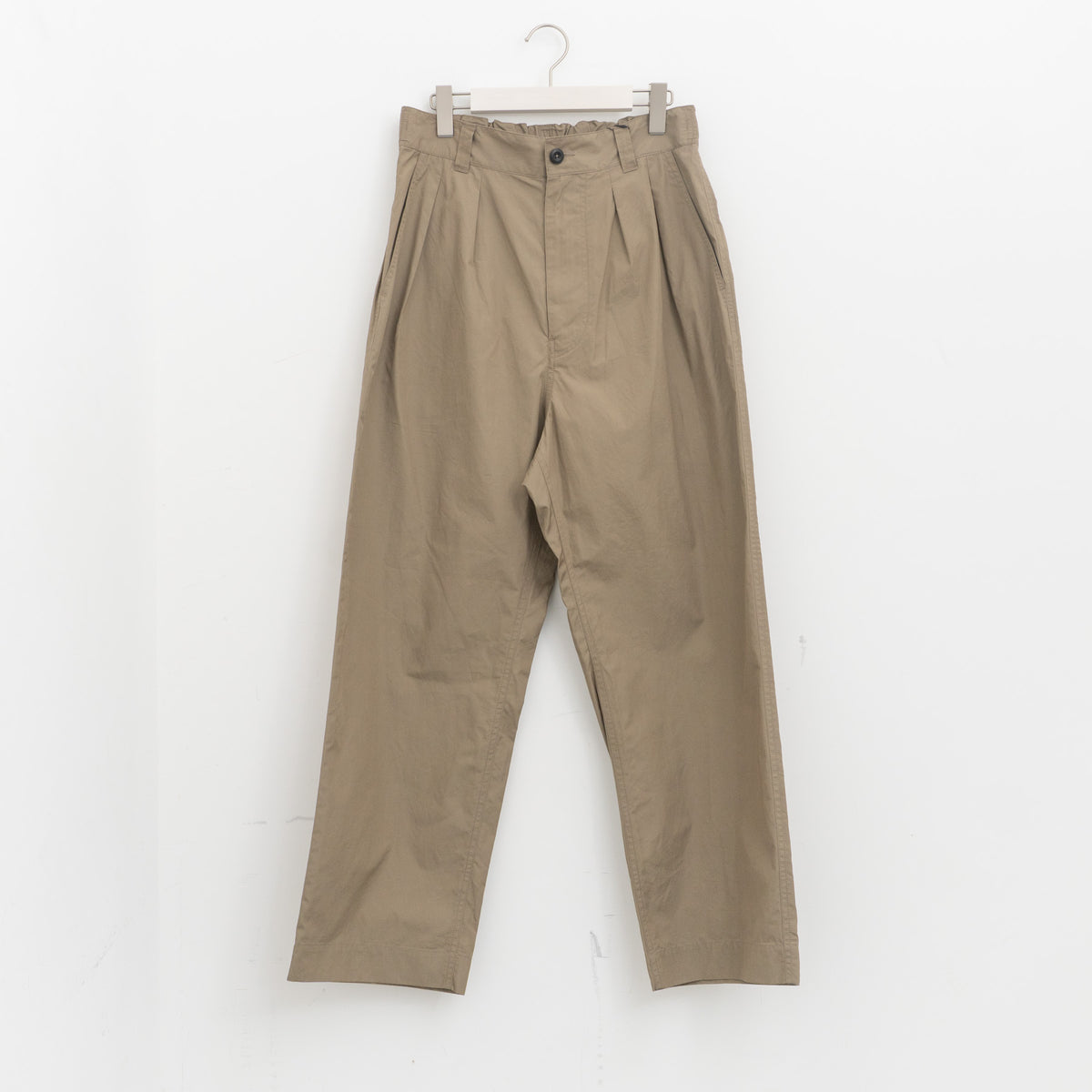 MHL.｜MEN　FINE COMPACT COTTON POPLIN TROUSERS 596-6140211-HS（044.dark stone-S）