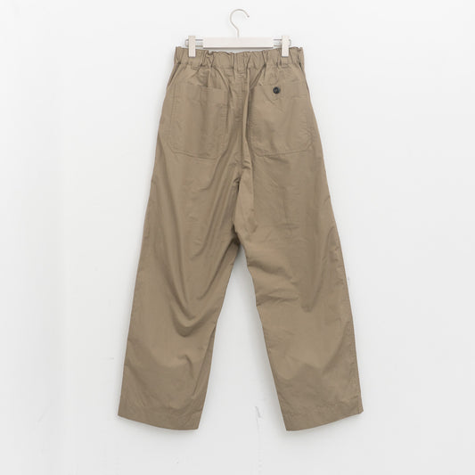 MHL.｜MEN　FINE COMPACT COTTON POPLIN TROUSERS 596-6140211-HS
