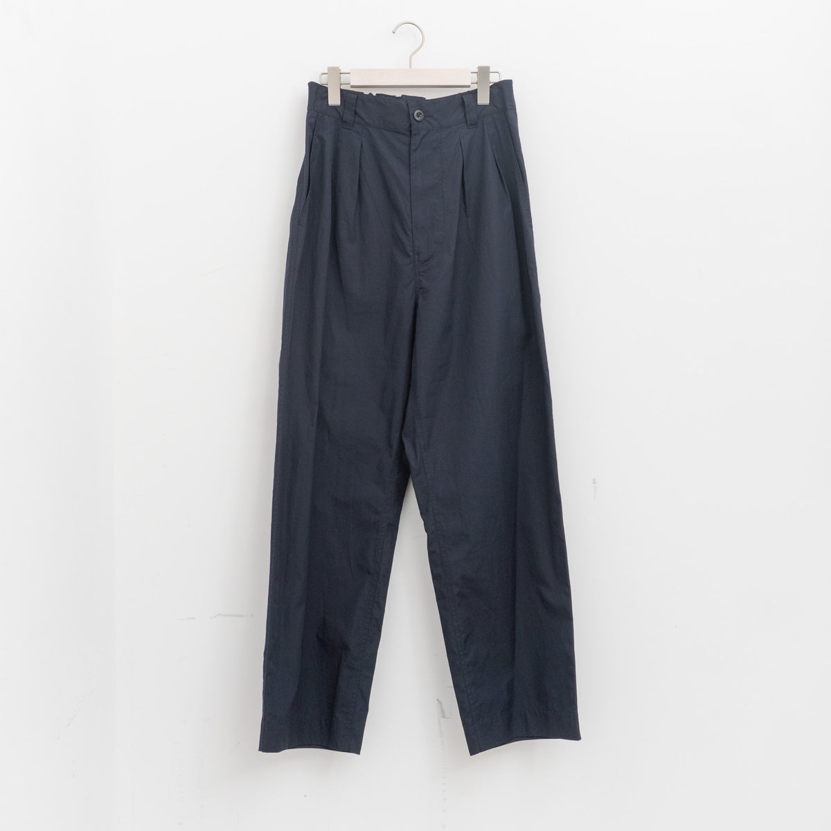 MHL.｜MEN　FINE COMPACT COTTON POPLIN TROUSERS 596-6140211-HS（121.dark navy-H）