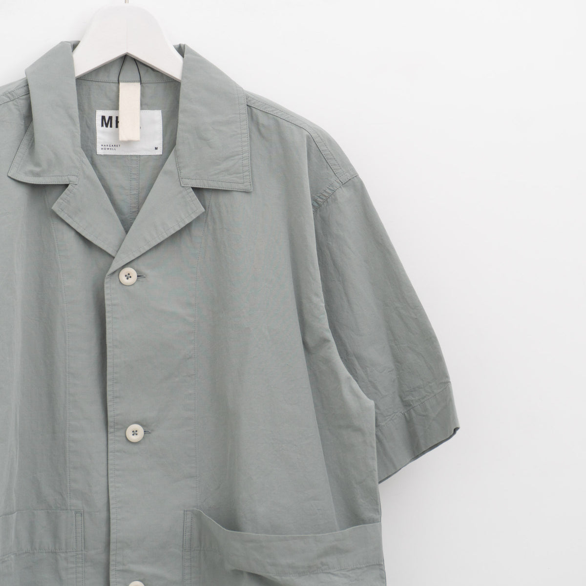 MHL.｜MEN　SANDED COTTON LINEN SHIRT 596-6150215-suomi