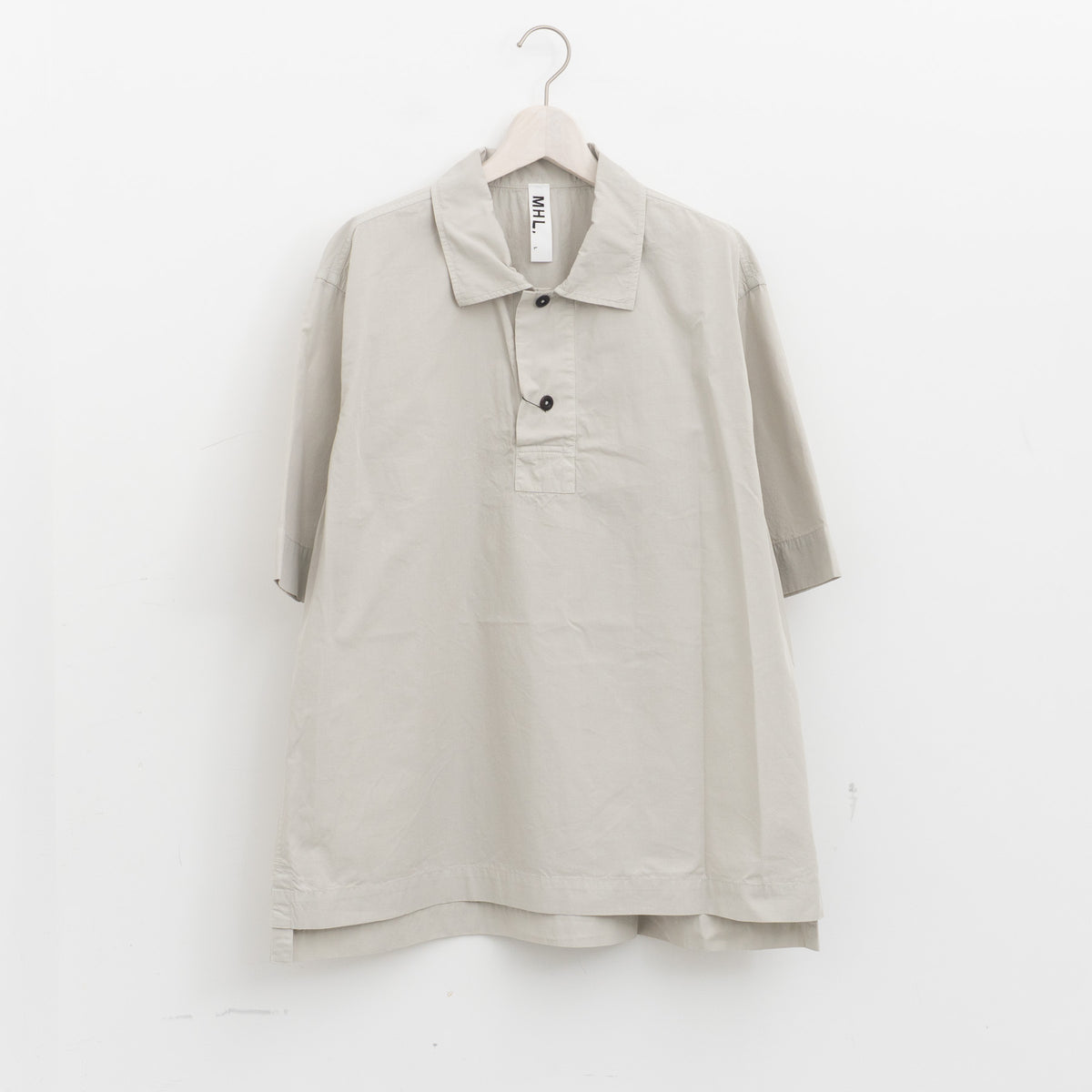 MHL.｜MEN　COMPACT COTTON POPLIN SHIRT 596-6150219-suomi（146.lime）
