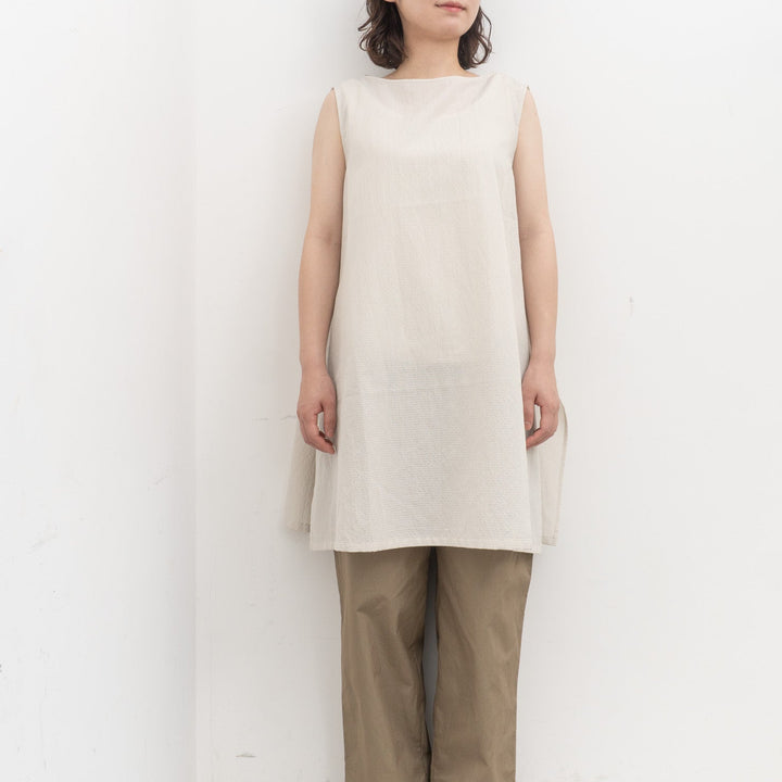 evam eva/　pin check tunic E261T147