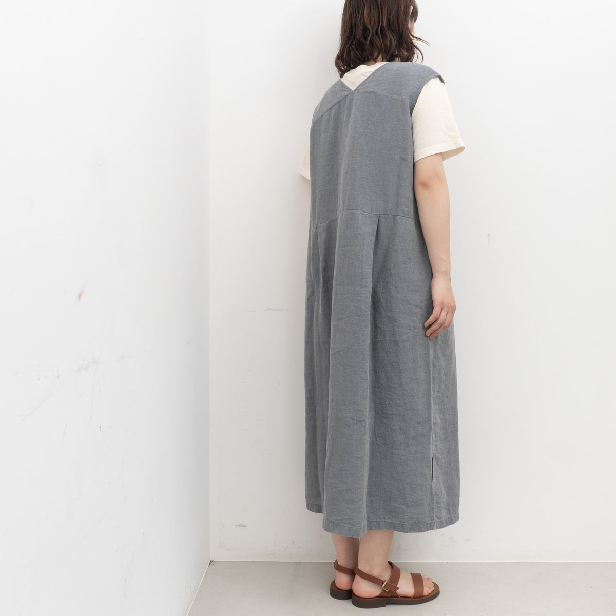 evam eva｜linen sleeveless one-piece E261T176