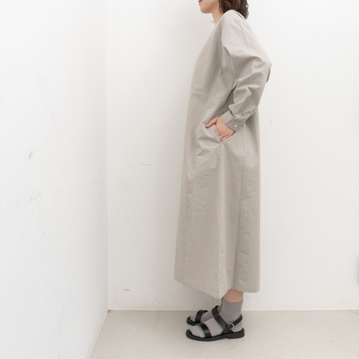 TAYUTAU｜近江晒クルーネックワンピース　Y319062